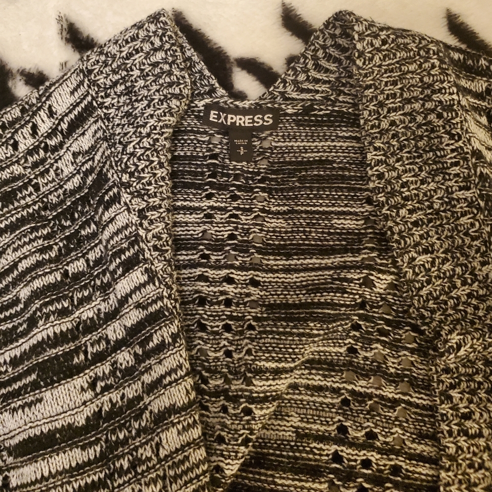 Express Open Front Space Dyed Sweater - image 3